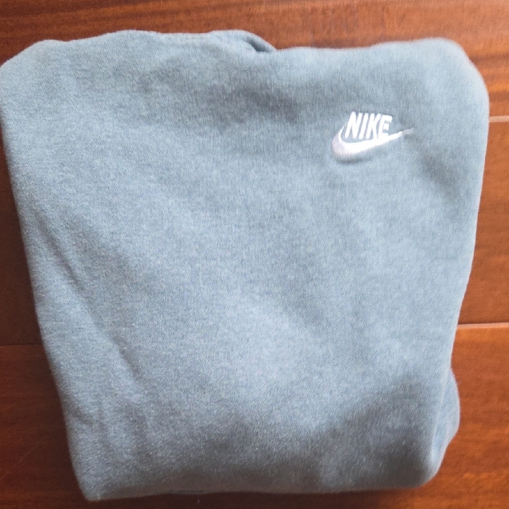 Nike Youth Heather Gray/Blueish Hoodie - Picture 4 of 4